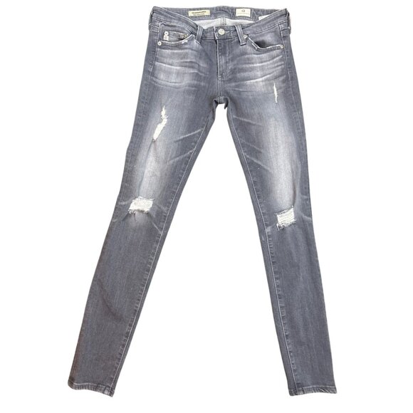Adriano Goldschmied Low Rise Distressed Legging Ankle Super Skinny Ankle Jeans i - Picture 1 of 7